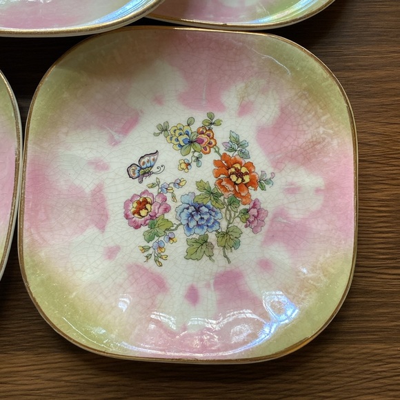 LIMOGES CHINA CO USA 5 Vintage Porcelain China Decorative Small Flowered Plate - Picture 6 of 7